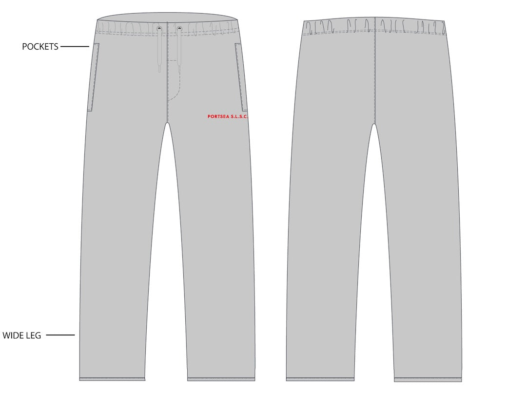 NEW STYLE ADULT TRACKPANT – WIDE LEG / GREY ONLY