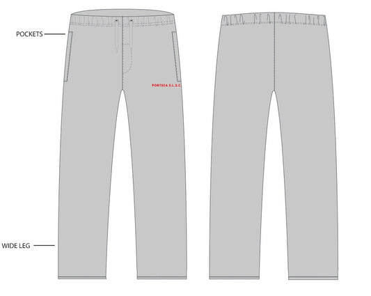 NEW STYLE ADULT TRACKPANT – WIDE LEG / GREY ONLY