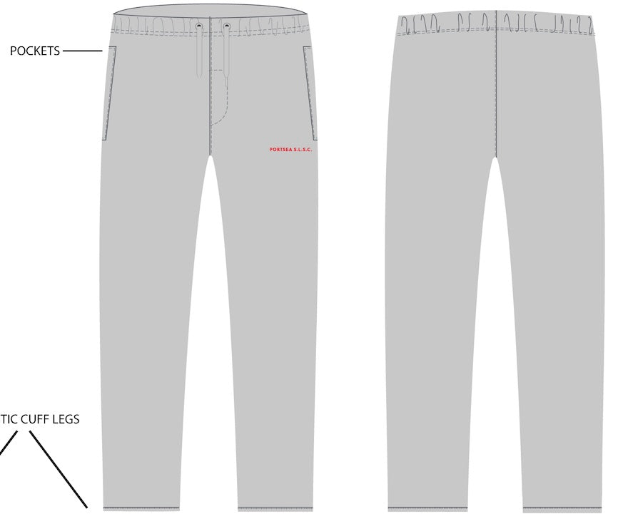 NEW STYLE KIDS TRACK PANT – ELASTIC CUFF WITH POCKETS GREY