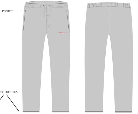 NEW STYLE KIDS TRACK PANT – ELASTIC CUFF WITH POCKETS GREY